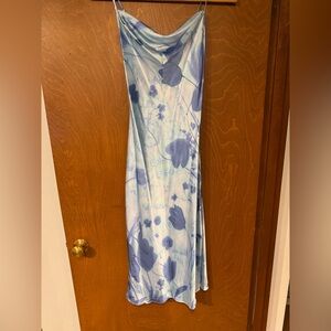 Beautiful blue watercolor chemise